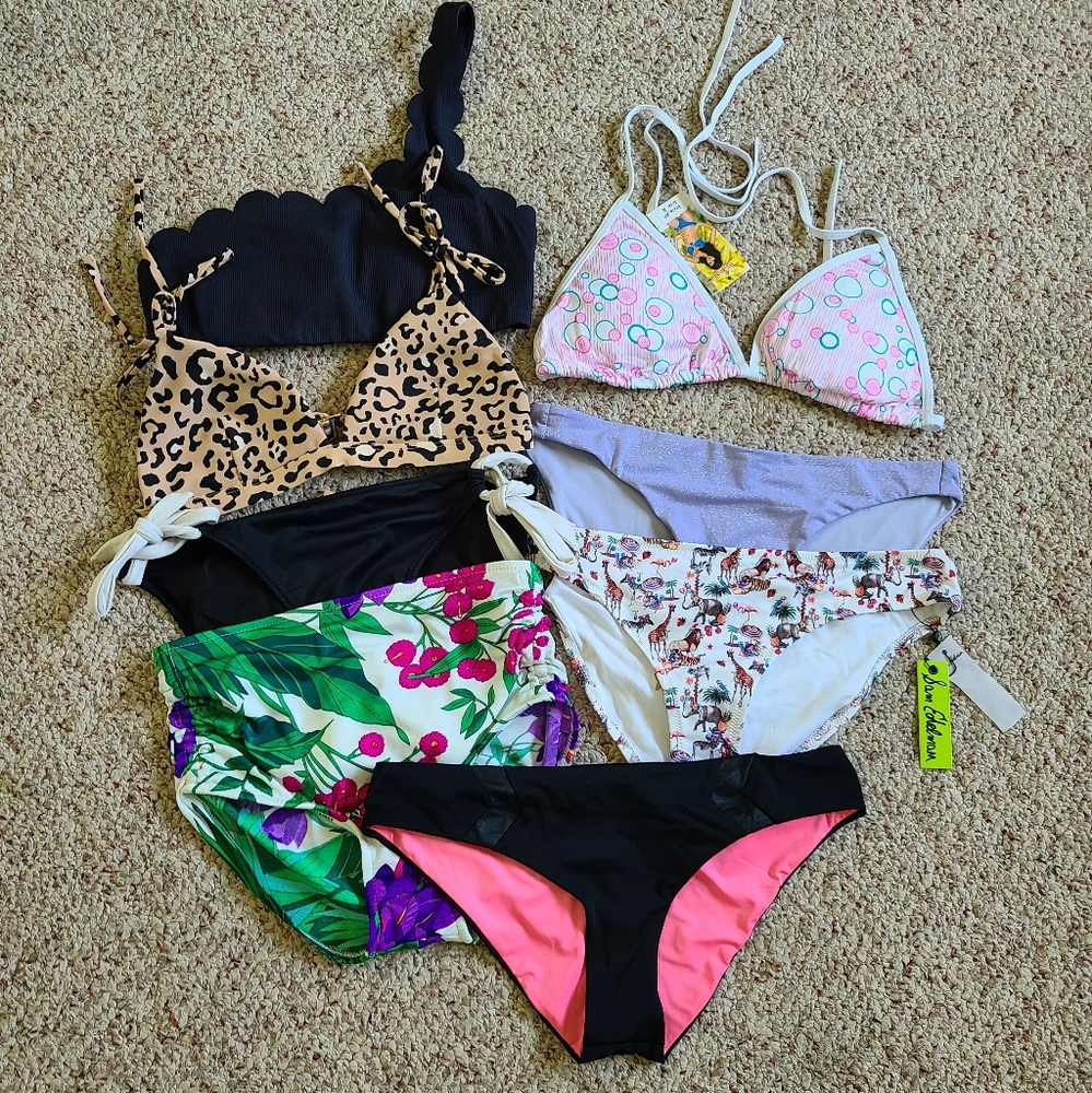 8pc Assorted Swim Bikini Lot Size M